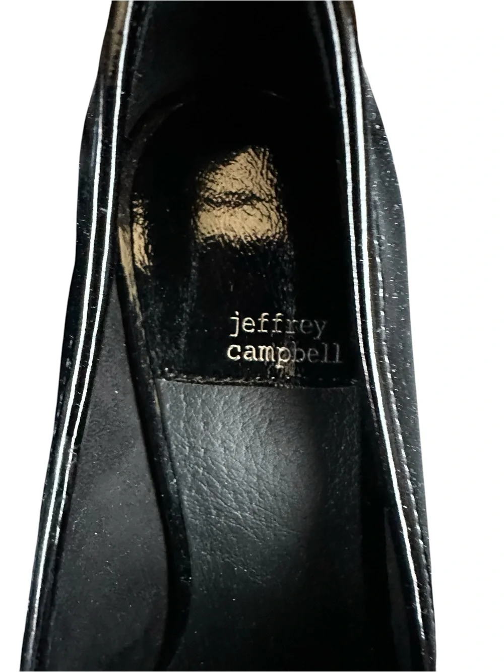 Jeffrey Campbell Archive Black Patent Block Heel Pump. Sz: 11